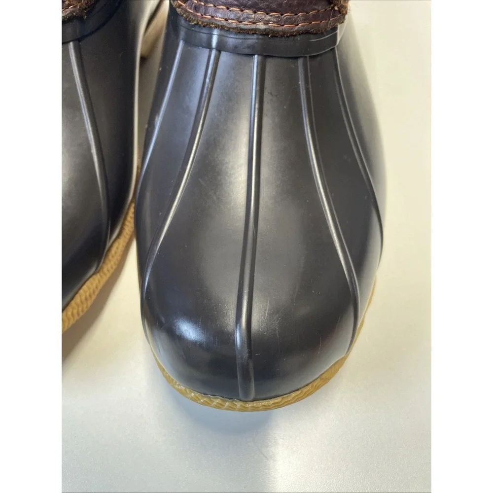 Sperry‎ Top Sider Womens Saltwater Brown Black Rainboots Size 10 Duck Boots